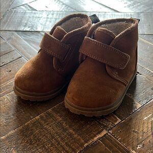 Baby Boy Brown Shearling Boots